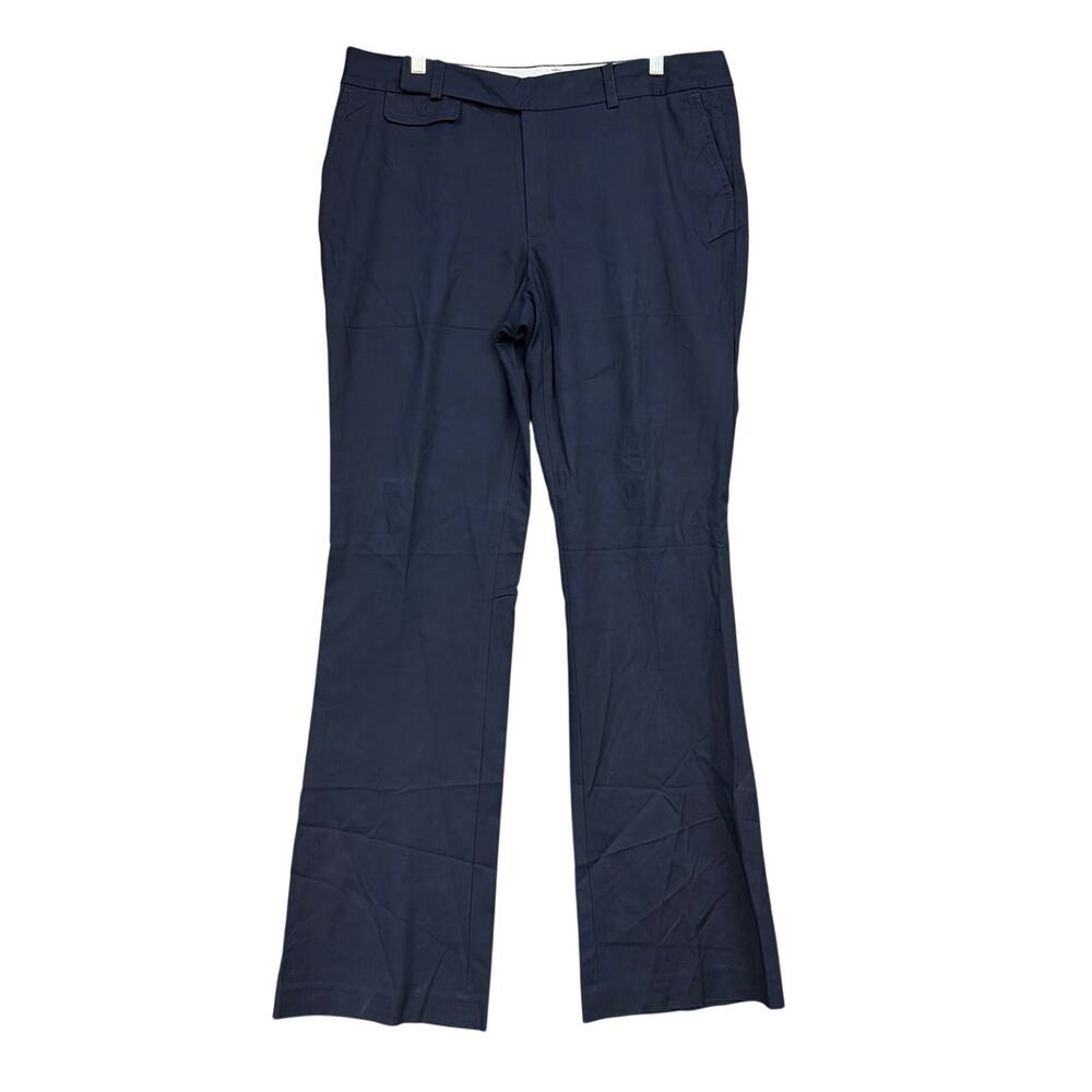 Banana Republic Navy Straight-Leg Dress Trousers Tall 35” Inseam 16 EUC